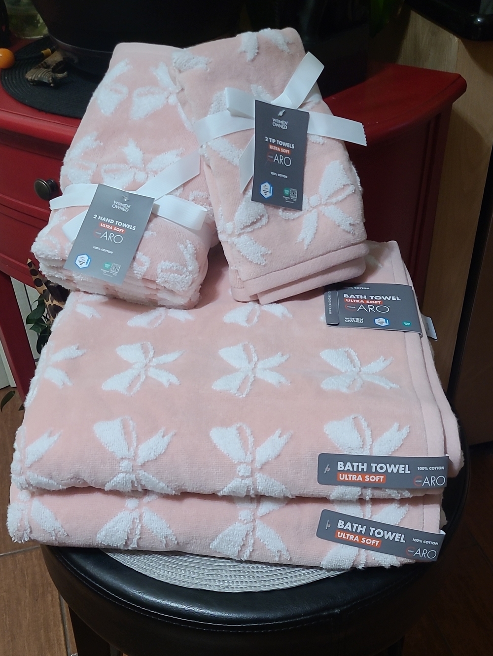 CARO Bows Bath Towel Set
